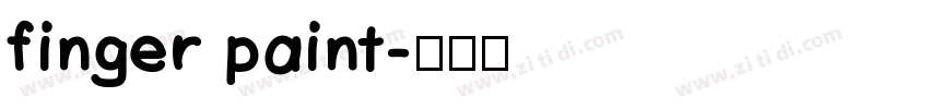 finger paint字体转换
